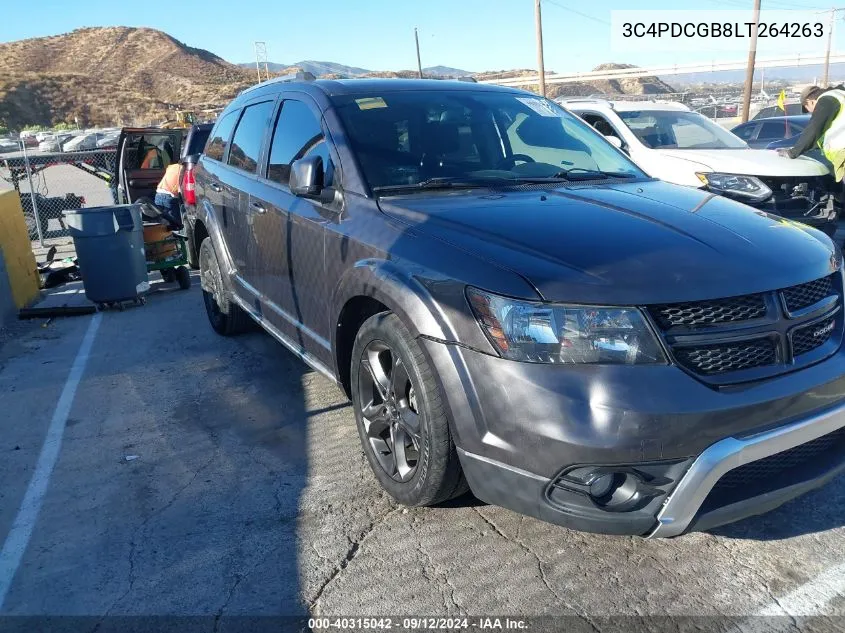 2020 Dodge Journey Crossroad VIN: 3C4PDCGB8LT264263 Lot: 40315042