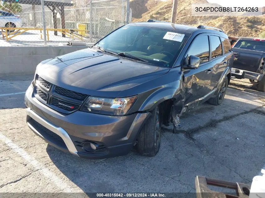 2020 Dodge Journey Crossroad VIN: 3C4PDCGB8LT264263 Lot: 40315042