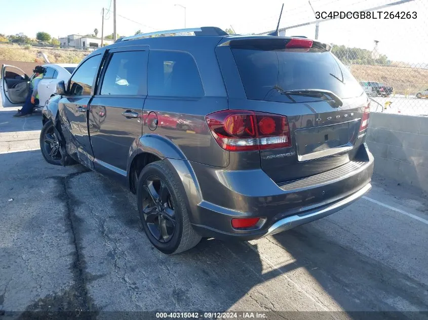 2020 Dodge Journey Crossroad VIN: 3C4PDCGB8LT264263 Lot: 40315042