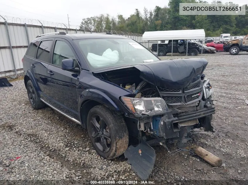 2020 Dodge Journey Crossroad VIN: 3C4PDCGB5LT266651 Lot: 40338868