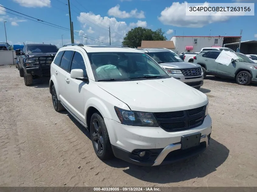 2020 Dodge Journey Crossroad VIN: 3C4PDCGB2LT263156 Lot: 40339005