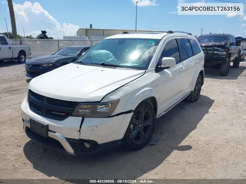 2020 Dodge Journey Crossroad VIN: 3C4PDCGB2LT263156 Lot: 40339005