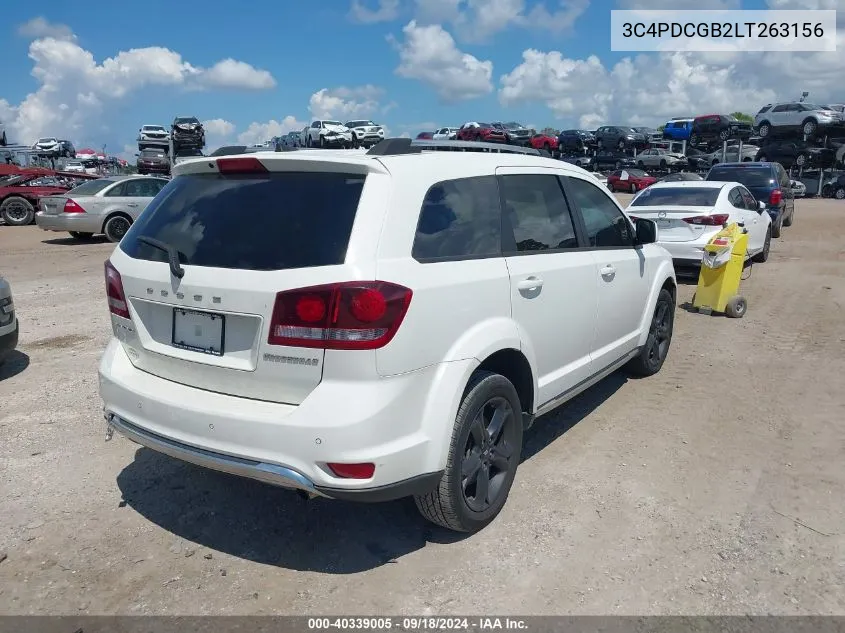 2020 Dodge Journey Crossroad VIN: 3C4PDCGB2LT263156 Lot: 40339005