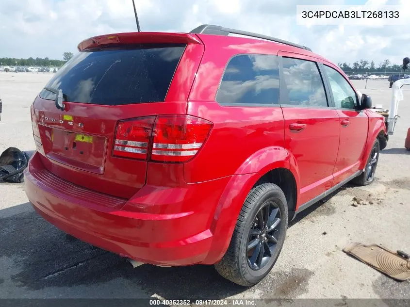 2020 Dodge Journey Se Value VIN: 3C4PDCAB3LT268133 Lot: 40352352