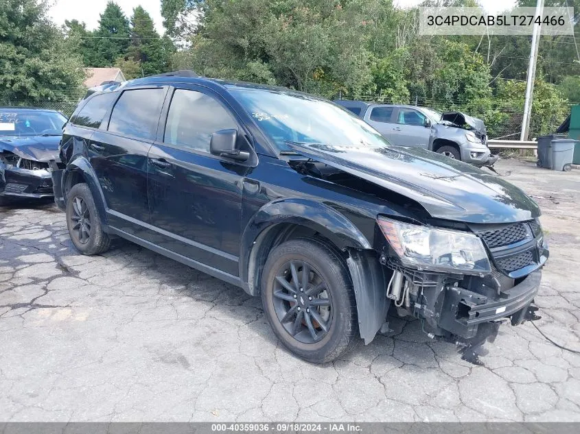 2020 Dodge Journey Se Value VIN: 3C4PDCAB5LT274466 Lot: 40359036