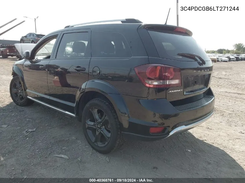 2020 Dodge Journey Crossroad VIN: 3C4PDCGB6LT271244 Lot: 40368761