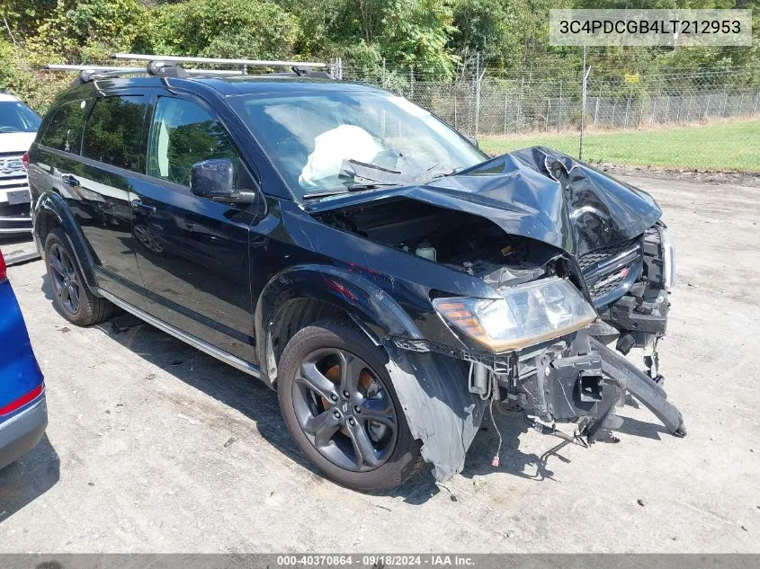 2020 Dodge Journey Crossroad VIN: 3C4PDCGB4LT212953 Lot: 40370864