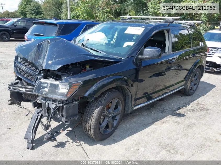 2020 Dodge Journey Crossroad VIN: 3C4PDCGB4LT212953 Lot: 40370864