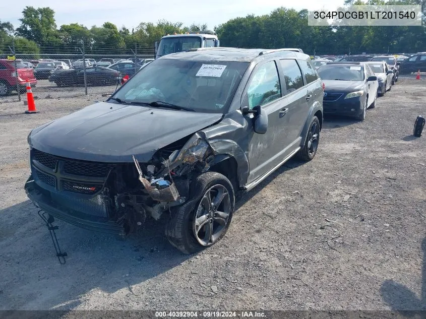 2020 Dodge Journey Crossroad VIN: 3C4PDCGB1LT201540 Lot: 40392904