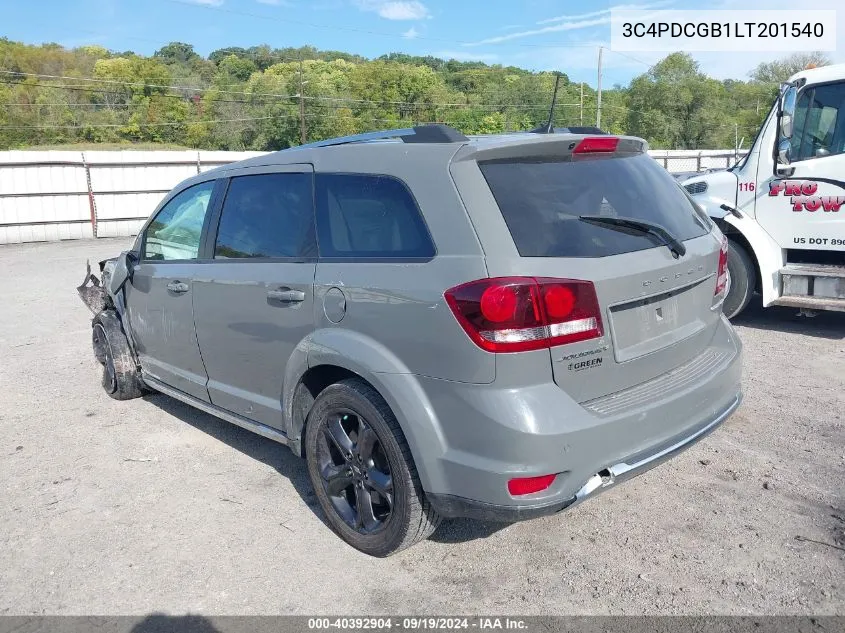 2020 Dodge Journey Crossroad VIN: 3C4PDCGB1LT201540 Lot: 40392904