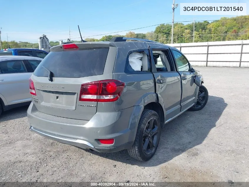 2020 Dodge Journey Crossroad VIN: 3C4PDCGB1LT201540 Lot: 40392904