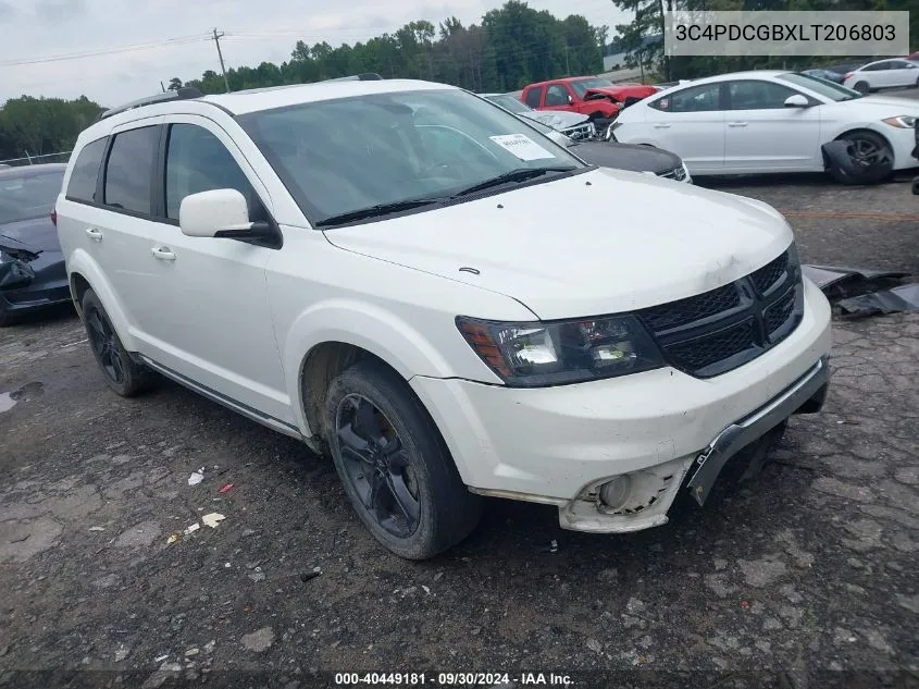 2020 Dodge Journey Crossroad VIN: 3C4PDCGBXLT206803 Lot: 40449181