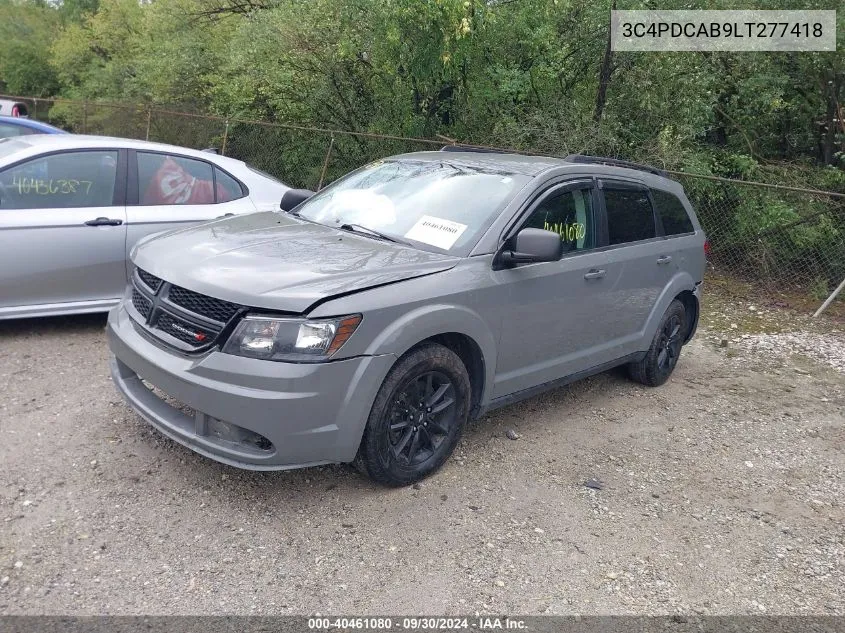 2020 Dodge Journey Se Value VIN: 3C4PDCAB9LT277418 Lot: 40461080