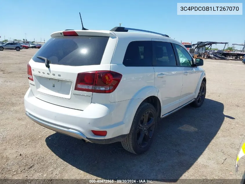 2020 Dodge Journey Crossroad VIN: 3C4PDCGB1LT267070 Lot: 40472565