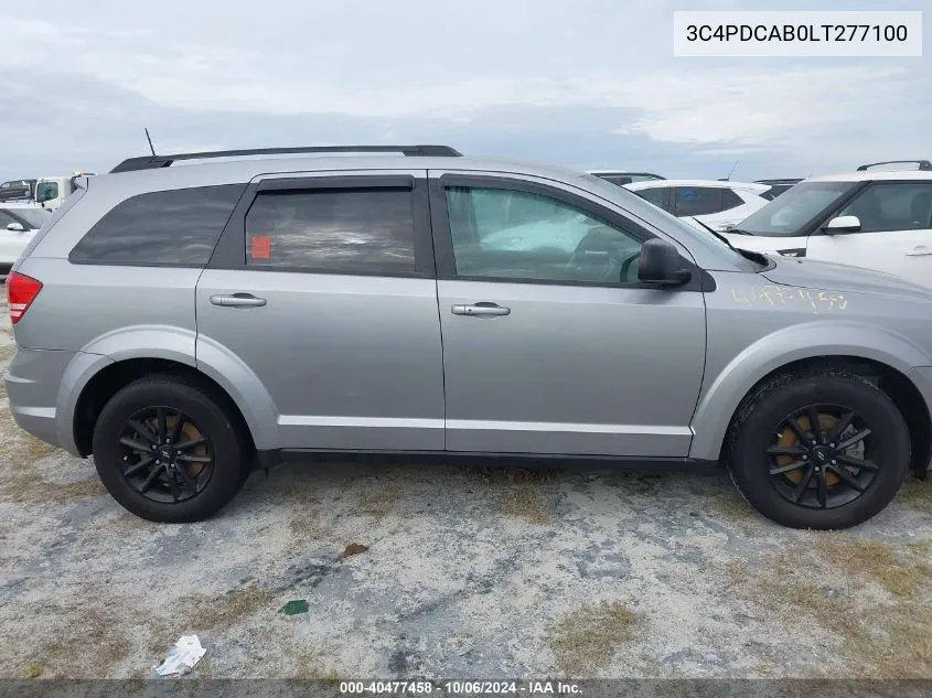 2020 Dodge Journey Se VIN: 3C4PDCAB0LT277100 Lot: 40477458