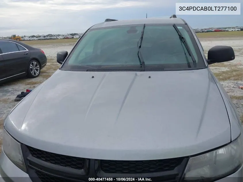 2020 Dodge Journey Se VIN: 3C4PDCAB0LT277100 Lot: 40477458