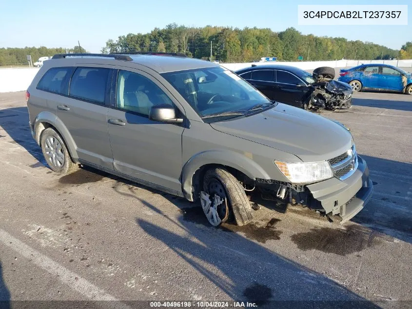 2020 Dodge Journey Se Value VIN: 3C4PDCAB2LT237357 Lot: 40496198