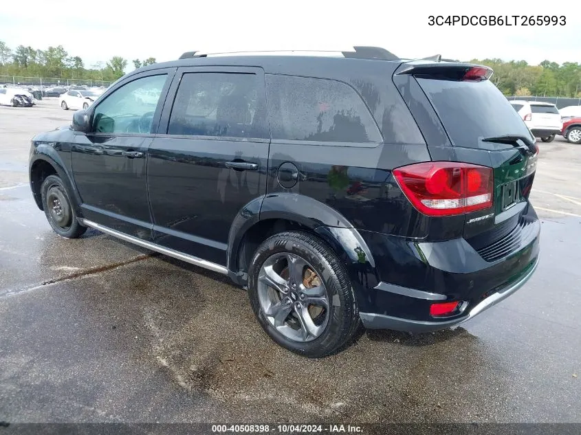 2020 Dodge Journey Crossroad VIN: 3C4PDCGB6LT265993 Lot: 40508398