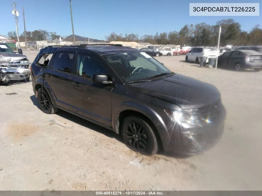 2020 Dodge Journey Se Value VIN: 3C4PDCAB7LT226225 Lot: 40515279