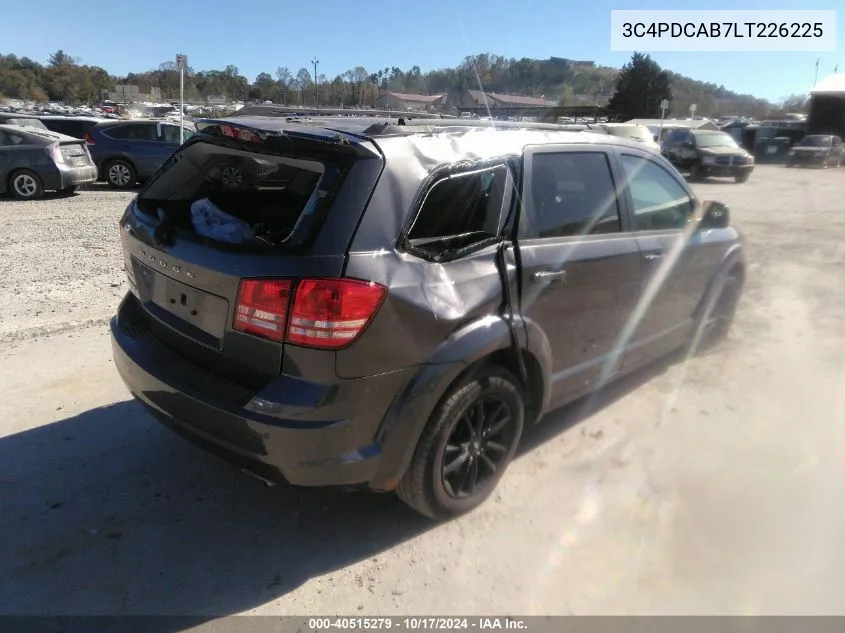 2020 Dodge Journey Se Value VIN: 3C4PDCAB7LT226225 Lot: 40515279