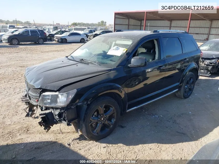 2020 Dodge Journey Crossroad VIN: 3C4PDCGB4LT212659 Lot: 40524433