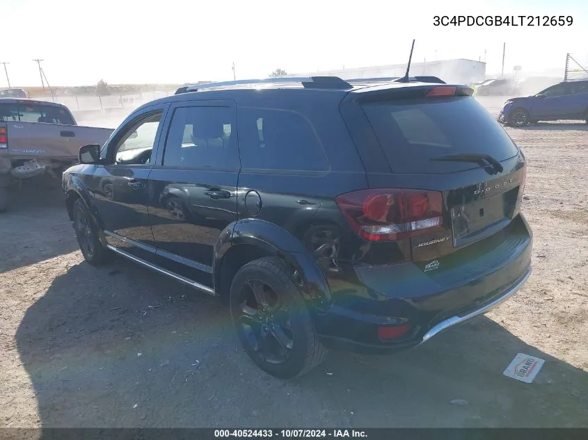 2020 Dodge Journey Crossroad VIN: 3C4PDCGB4LT212659 Lot: 40524433