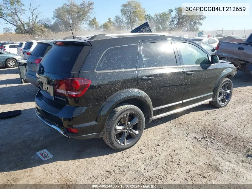 2020 Dodge Journey Crossroad VIN: 3C4PDCGB4LT212659 Lot: 40524433