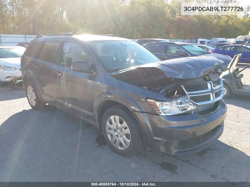 2020 Dodge Journey Se Value VIN: 3C4PDCAB9LT277726 Lot: 40559764