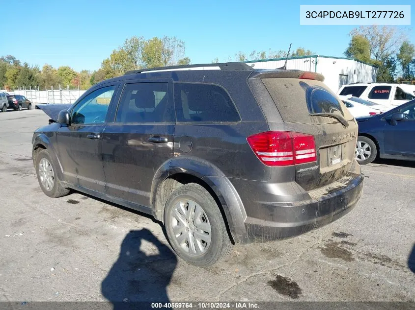 2020 Dodge Journey Se Value VIN: 3C4PDCAB9LT277726 Lot: 40559764