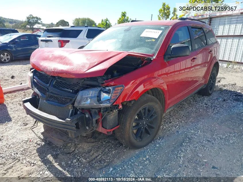 2020 Dodge Journey Se Value VIN: 3C4PDCAB5LT259367 Lot: 40592113