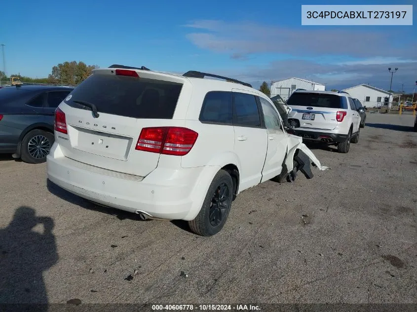 2020 Dodge Journey Se Value VIN: 3C4PDCABXLT273197 Lot: 40606778