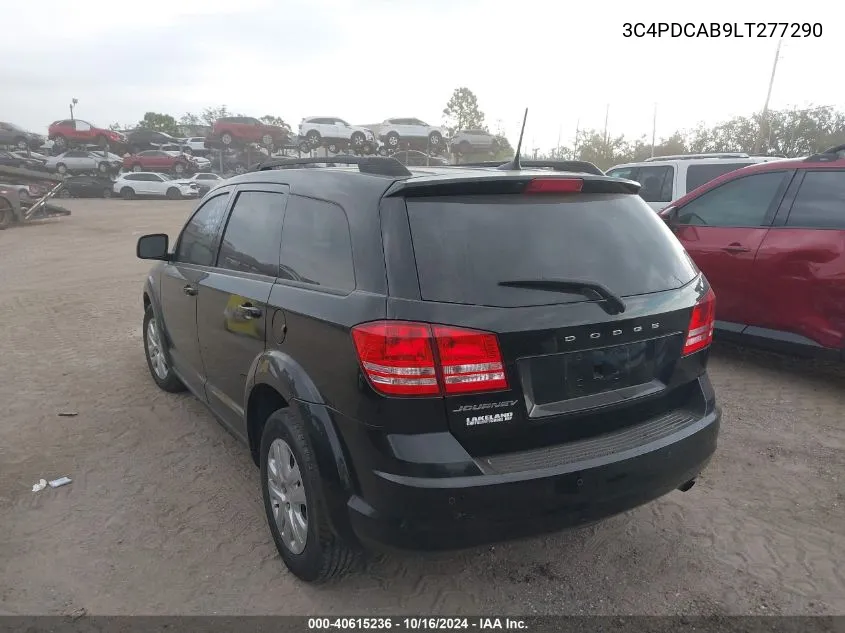 3C4PDCAB9LT277290 2020 Dodge Journey Se Value