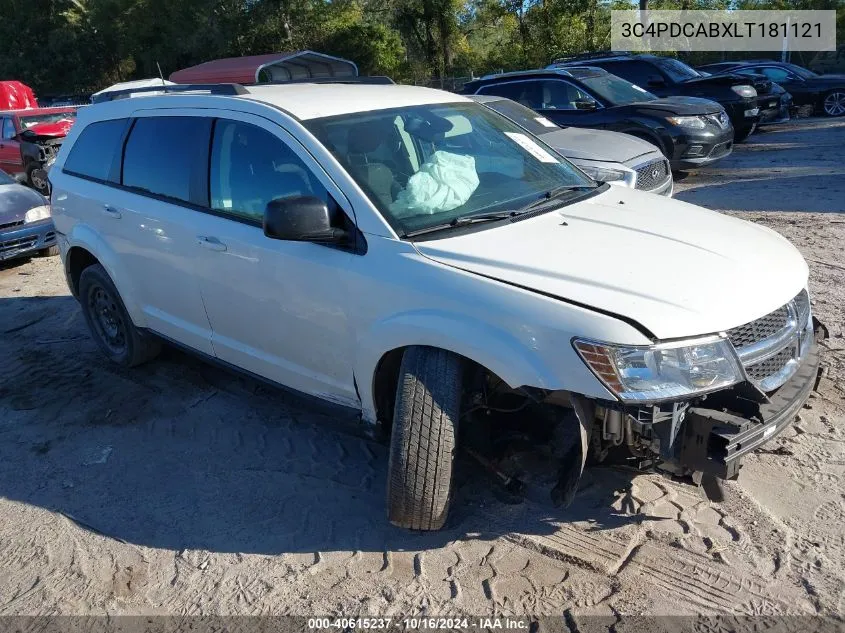 3C4PDCABXLT181121 2020 Dodge Journey Se Value