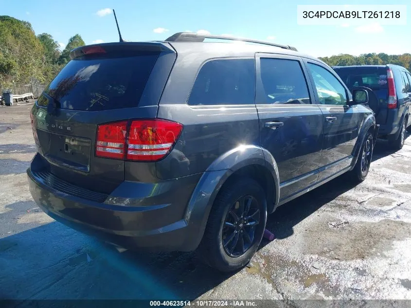 2020 Dodge Journey Se Value VIN: 3C4PDCAB9LT261218 Lot: 40623514