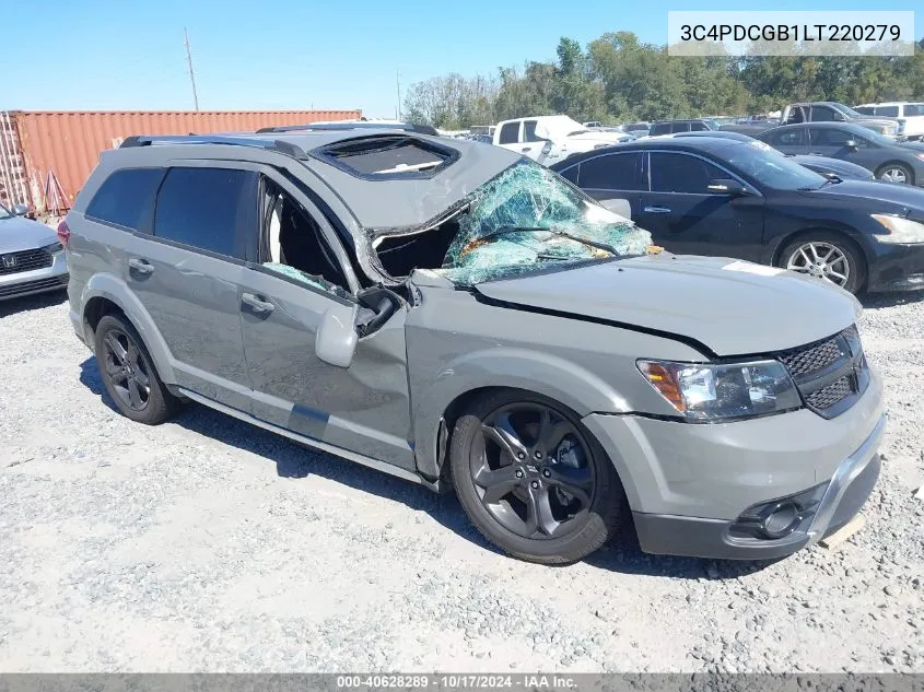 2020 Dodge Journey Crossroad VIN: 3C4PDCGB1LT220279 Lot: 40628289