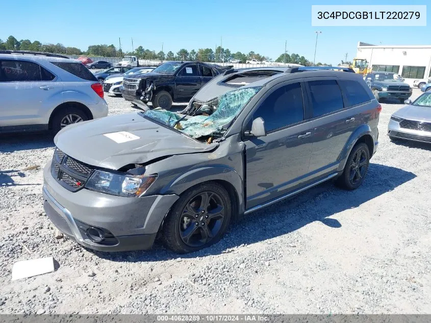 2020 Dodge Journey Crossroad VIN: 3C4PDCGB1LT220279 Lot: 40628289