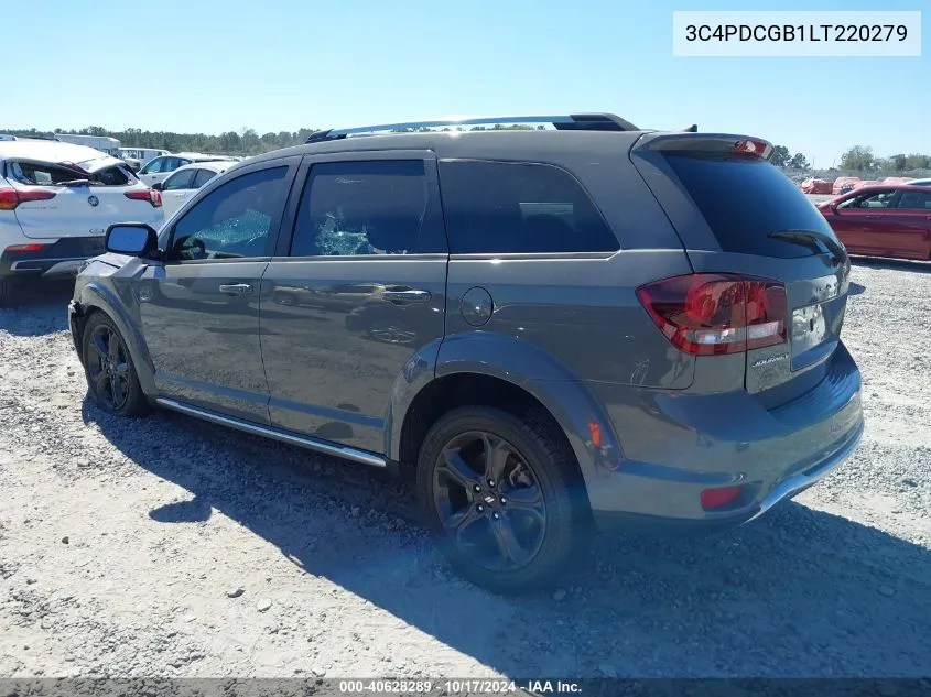 2020 Dodge Journey Crossroad VIN: 3C4PDCGB1LT220279 Lot: 40628289