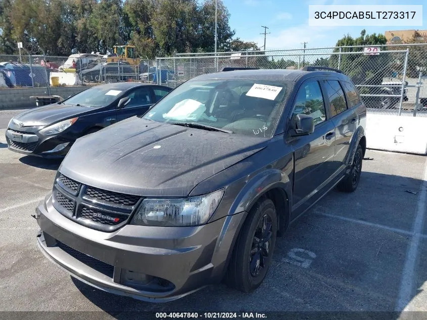 2020 Dodge Journey Se Value VIN: 3C4PDCAB5LT273317 Lot: 40647840