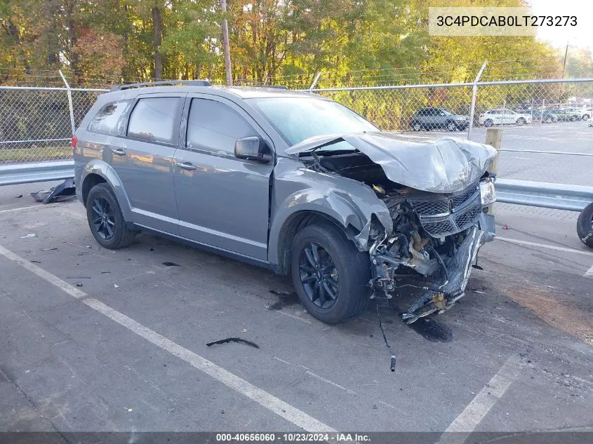 2020 Dodge Journey Se Value VIN: 3C4PDCAB0LT273273 Lot: 40656060