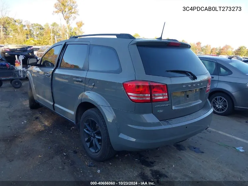 3C4PDCAB0LT273273 2020 Dodge Journey Se Value