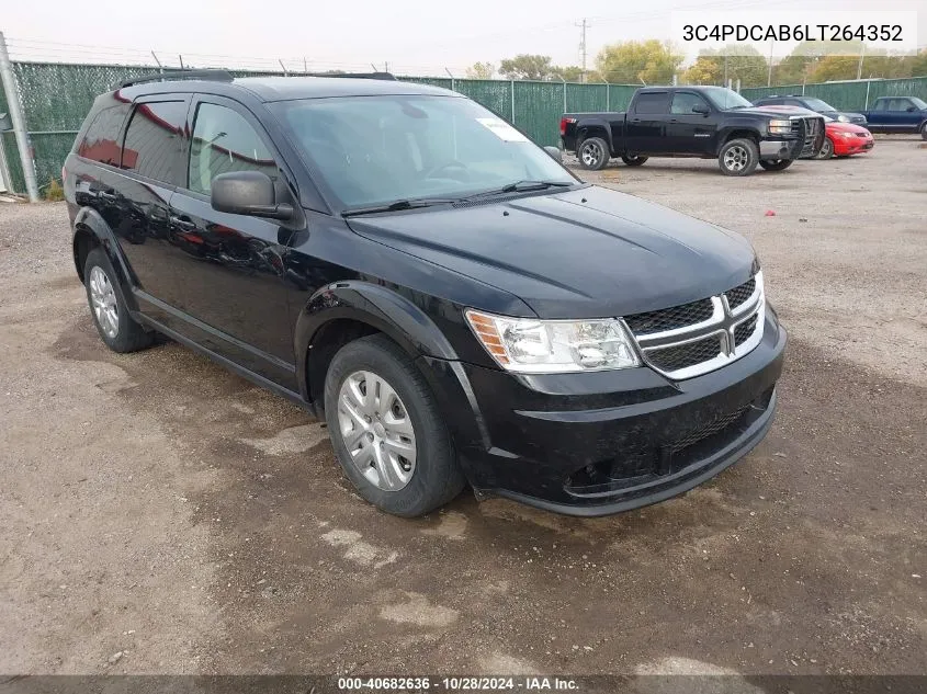 3C4PDCAB6LT264352 2020 Dodge Journey Se Value