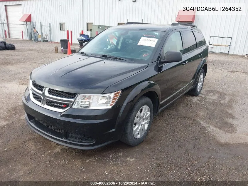 3C4PDCAB6LT264352 2020 Dodge Journey Se Value