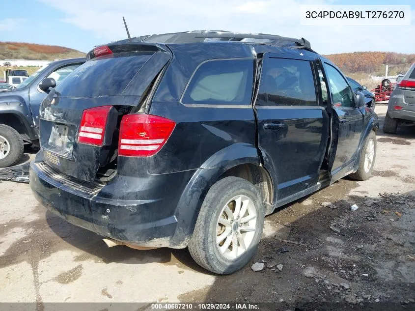 2020 Dodge Journey Se Value VIN: 3C4PDCAB9LT276270 Lot: 40687210