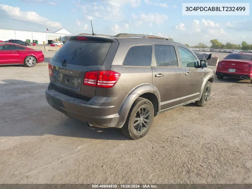 2020 Dodge Journey Se Value VIN: 3C4PDCAB8LT232499 Lot: 40694939