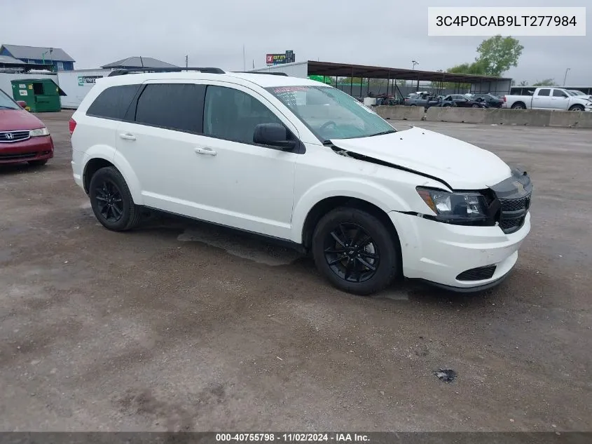 2020 Dodge Journey Se Value VIN: 3C4PDCAB9LT277984 Lot: 40755798