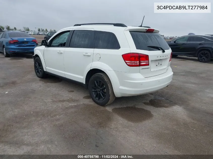 2020 Dodge Journey Se Value VIN: 3C4PDCAB9LT277984 Lot: 40755798