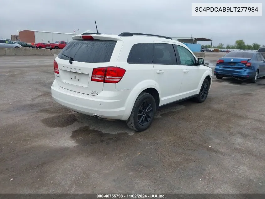 2020 Dodge Journey Se Value VIN: 3C4PDCAB9LT277984 Lot: 40755798