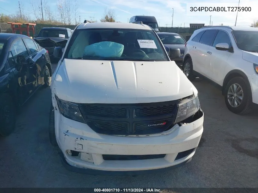 3C4PDCAB0LT275900 2020 Dodge Journey Se Value