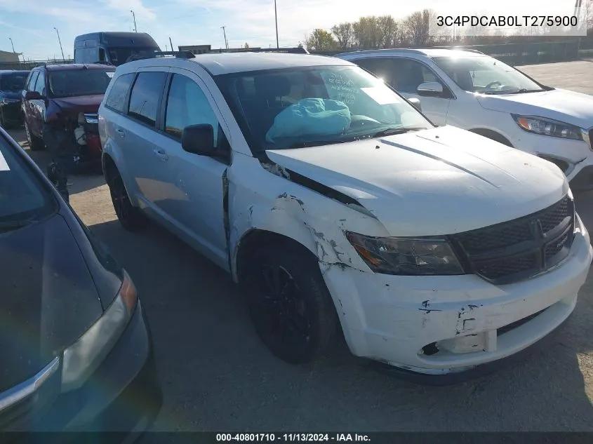 3C4PDCAB0LT275900 2020 Dodge Journey Se Value