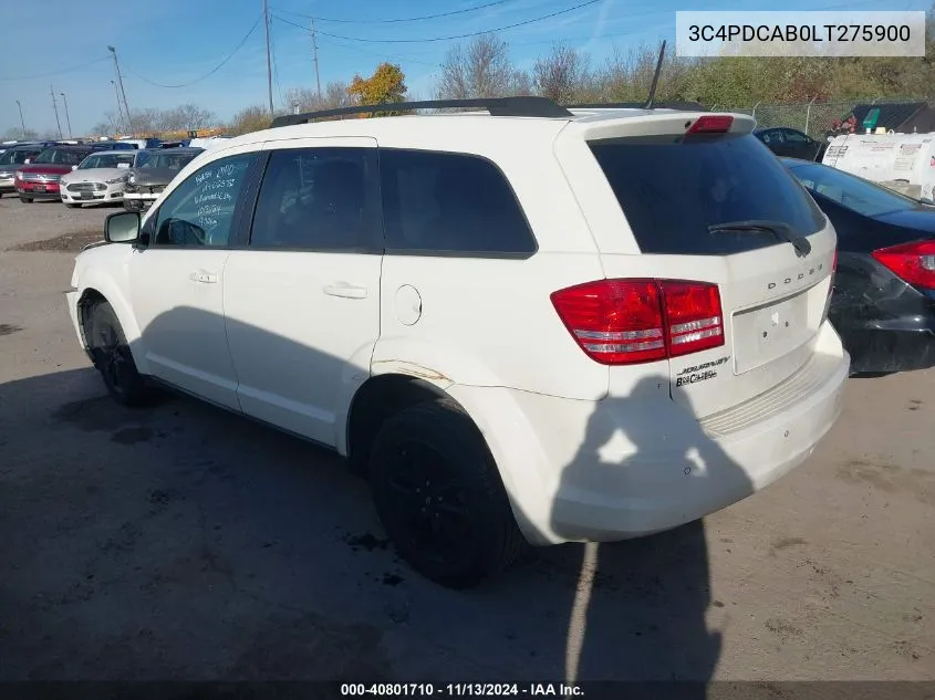 3C4PDCAB0LT275900 2020 Dodge Journey Se Value